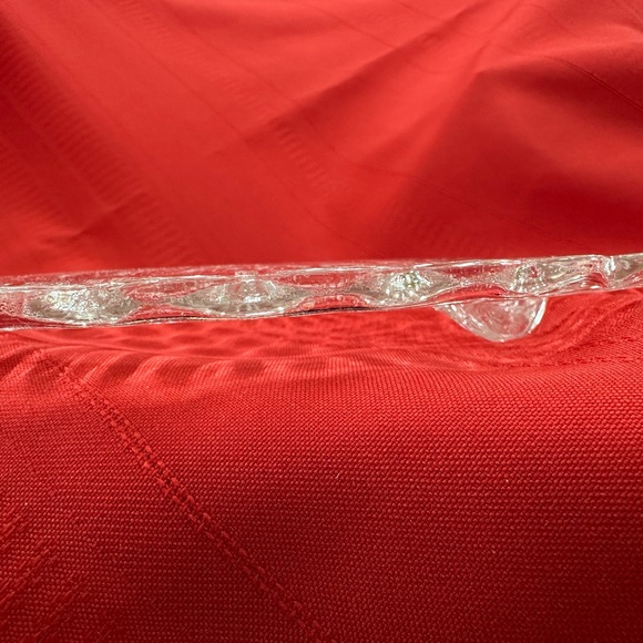 70’s Federal Glass Cake Stand - Sunflowers Bubble - Tri-footed! - Picture 3 of 4